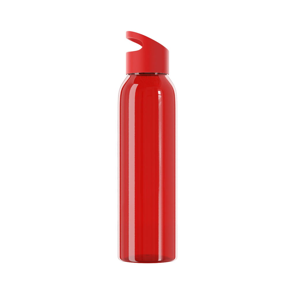 Sky Water Bottle – Minimal Clear Bottle with Vertical 'STIGMA' Text