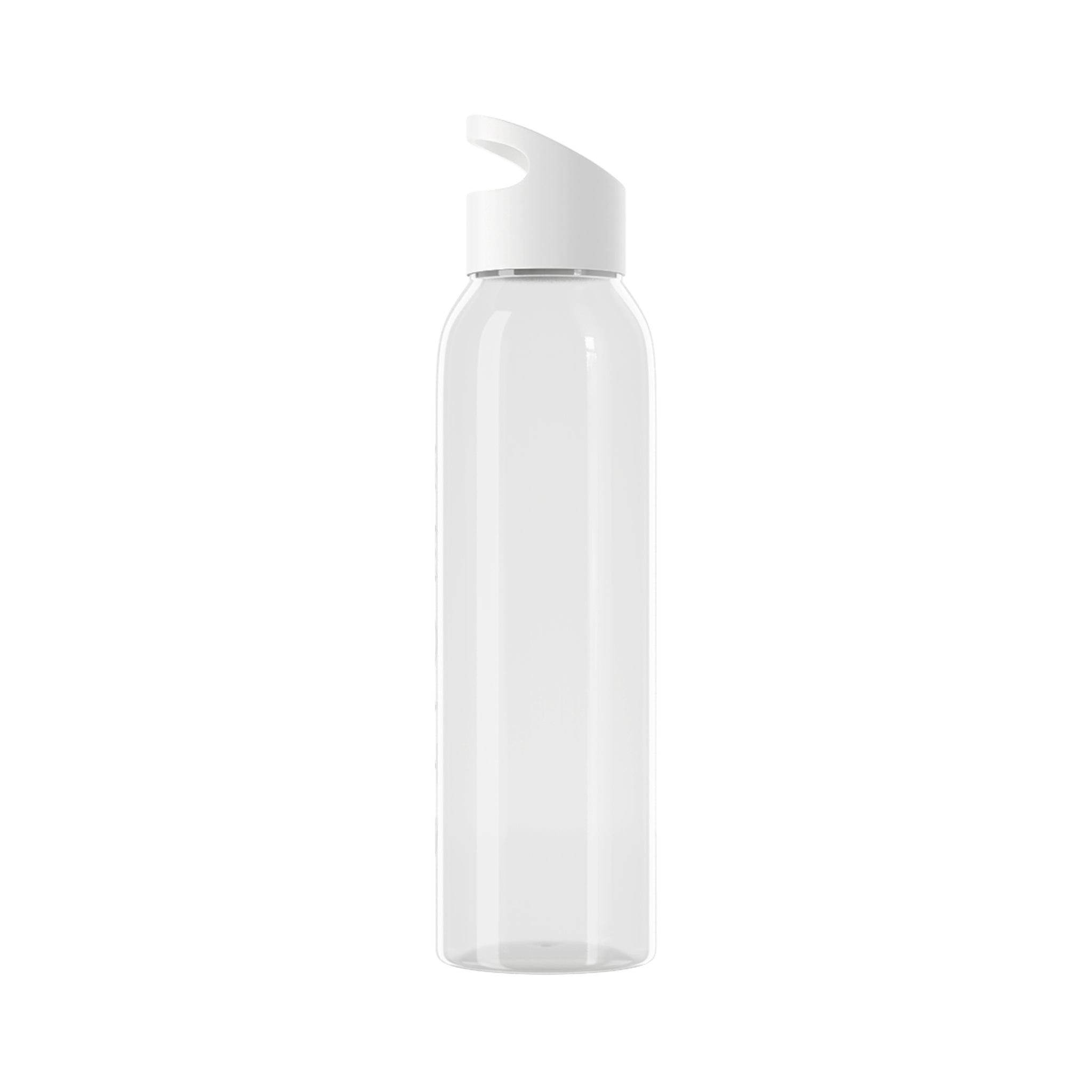 Sky Water Bottle – Minimal Clear Bottle with Vertical 'STIGMA' Text