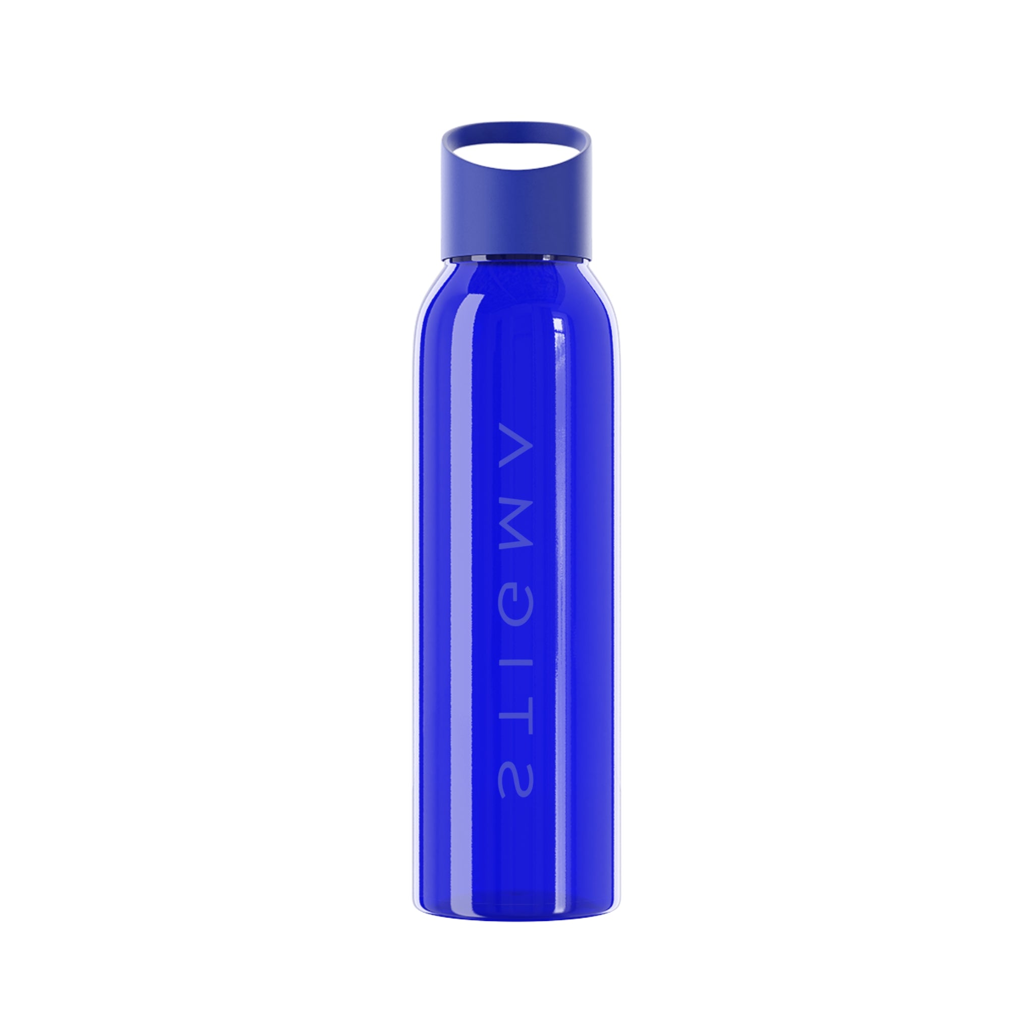 Sky Water Bottle – Minimal Clear Bottle with Vertical 'STIGMA' Text