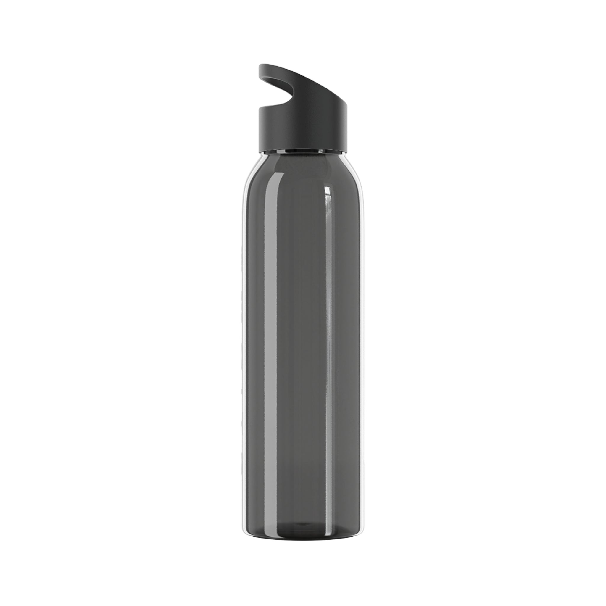 Sky Water Bottle – Minimal Clear Bottle with Vertical 'STIGMA' Text