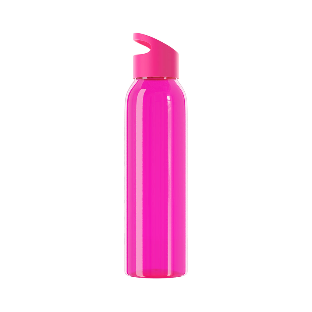 Sky Water Bottle – Minimal Clear Bottle with Vertical 'STIGMA' Text