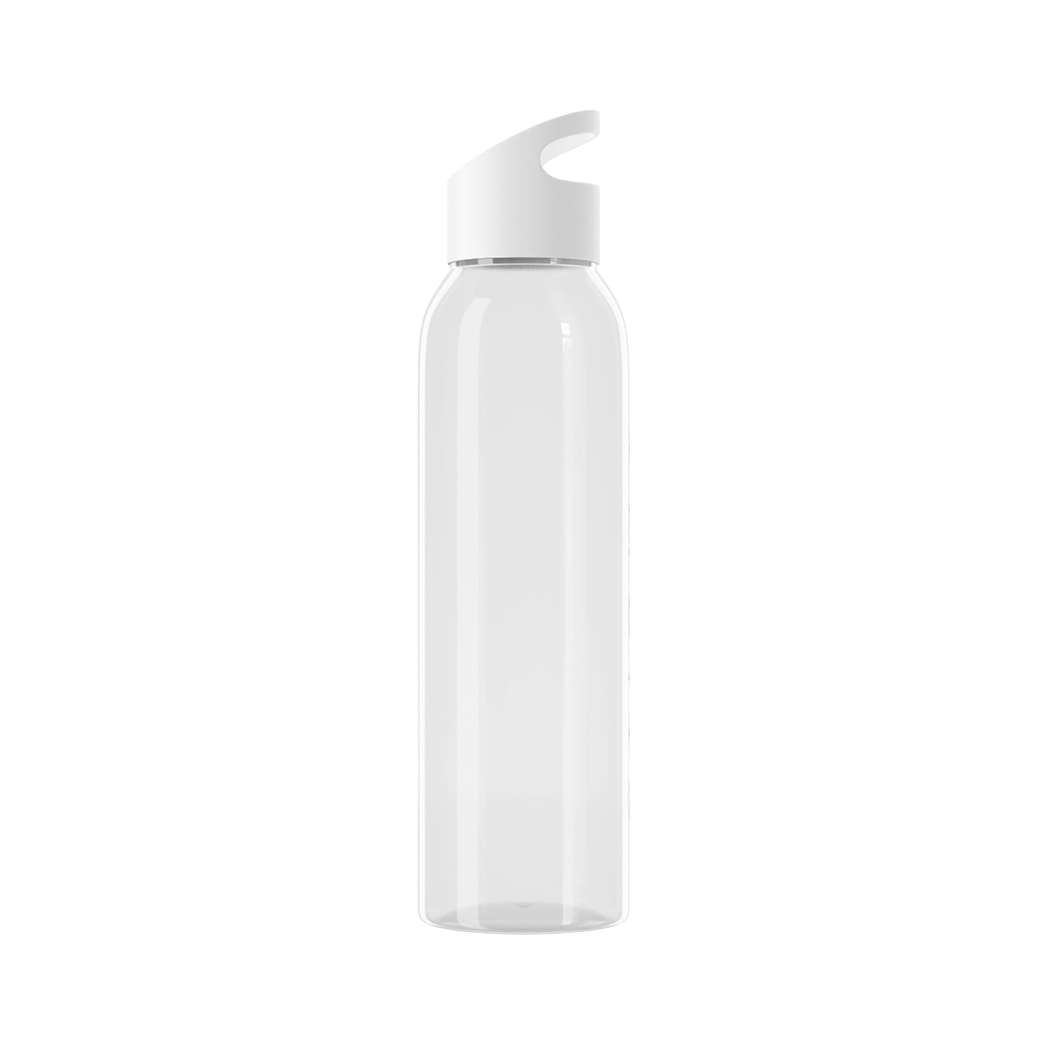 Sky Water Bottle – Minimal Clear Bottle with Vertical 'STIGMA' Text
