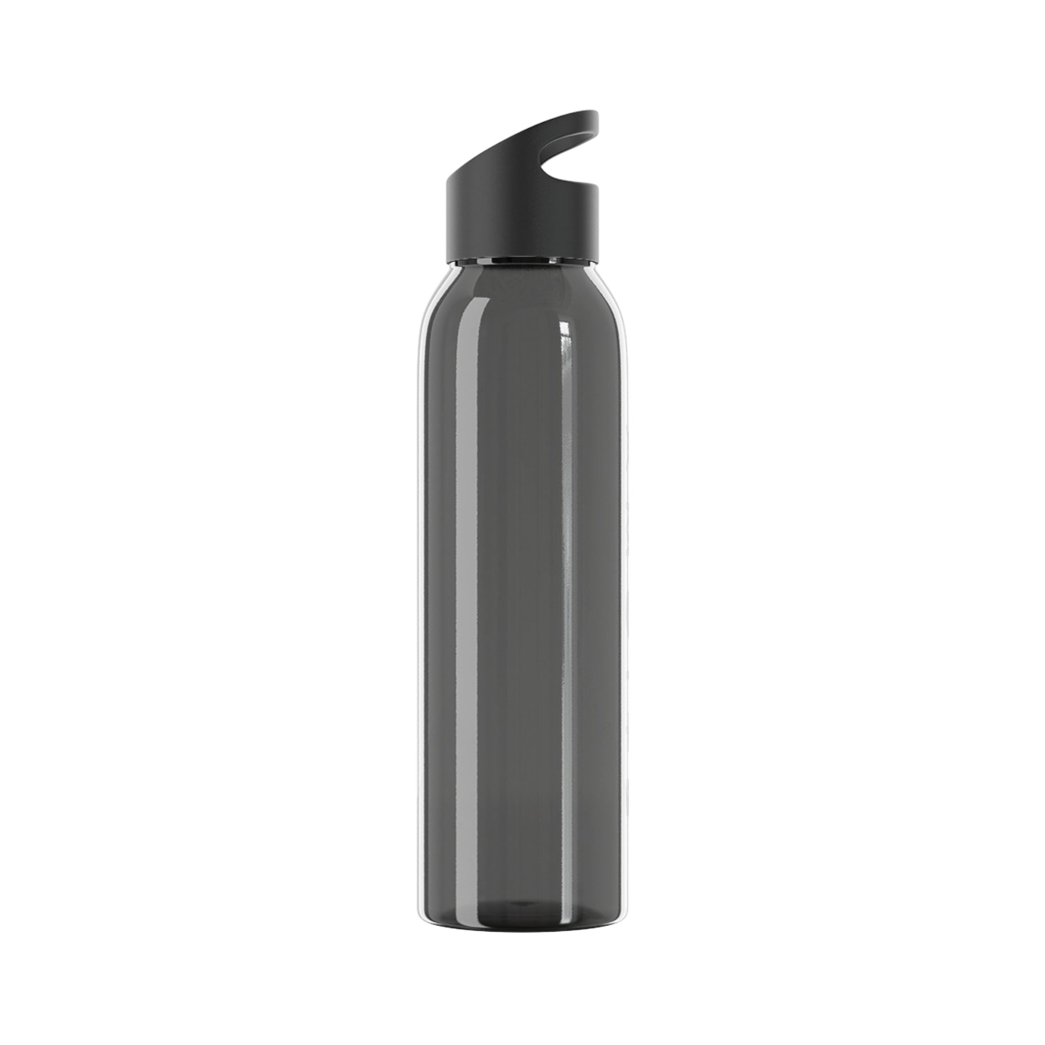 Sky Water Bottle – Minimal Clear Bottle with Vertical 'STIGMA' Text
