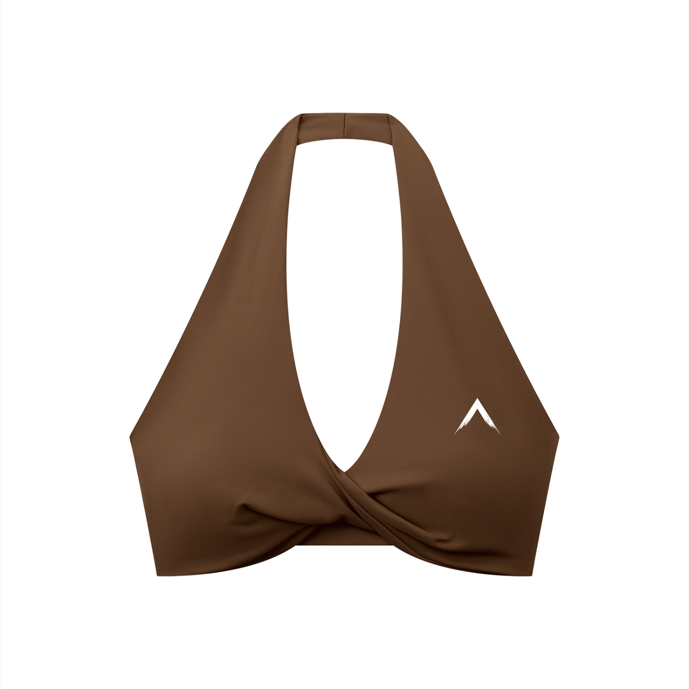 Women's Pleated Halter Sports Bra