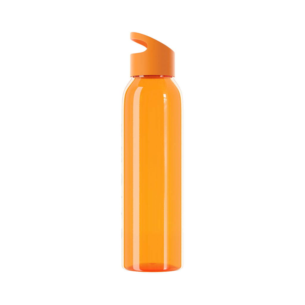 Sky Water Bottle – Minimal Clear Bottle with Vertical 'STIGMA' Text