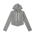 Women's Slim Cropped Full Zip Hoodie