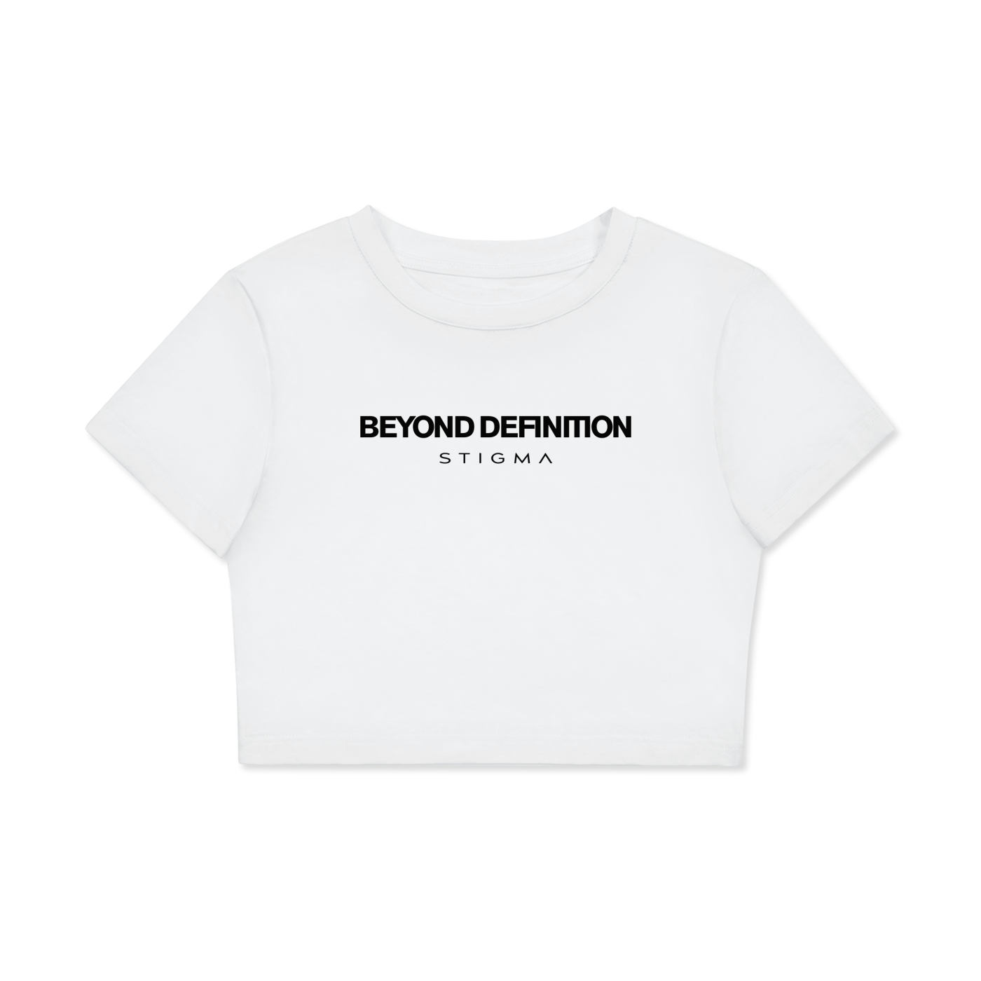 Fitted Crop Cotton T-Shirt