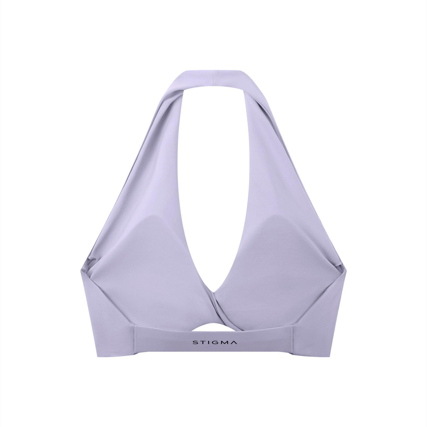 Women's Pleated Halter Sports Bra