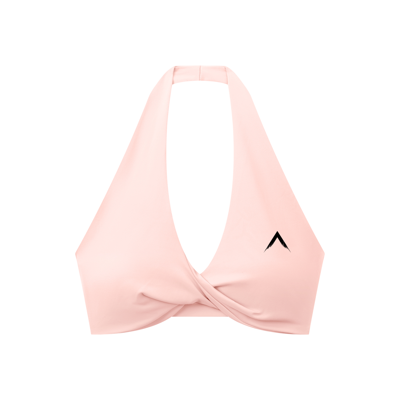 Women's Pleated Halter Sports Bra