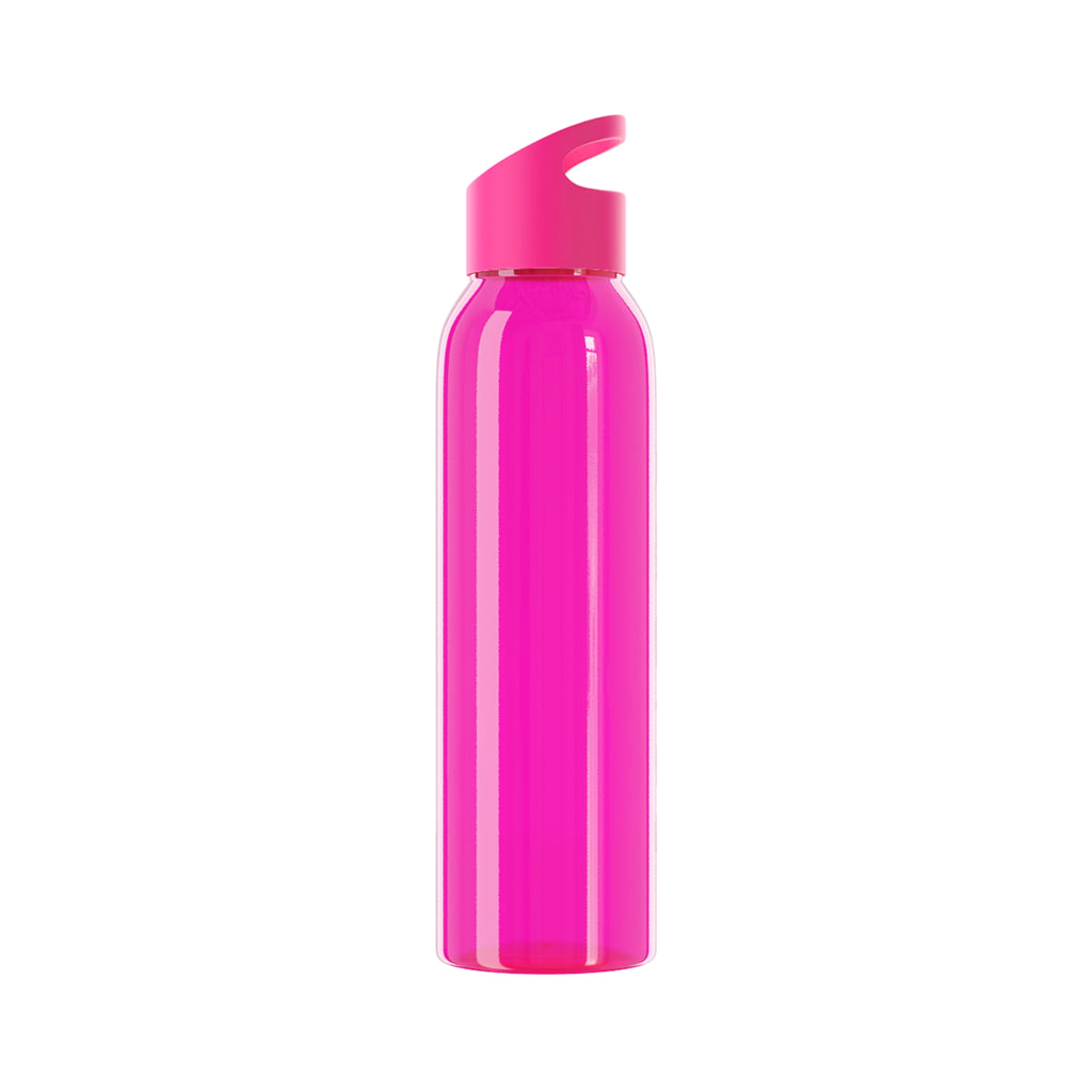 Sky Water Bottle – Minimal Clear Bottle with Vertical 'STIGMA' Text