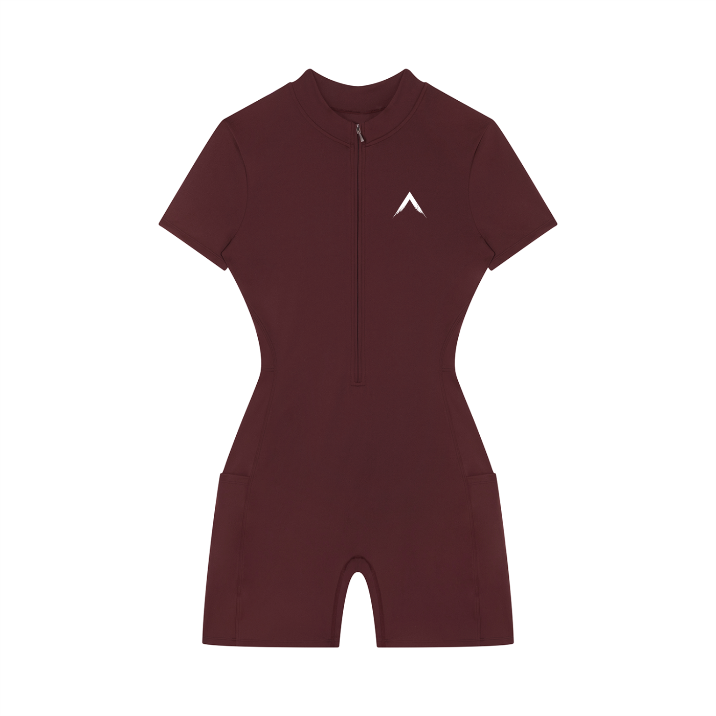 Women's Quarter-Zip Short Sleeve Romper