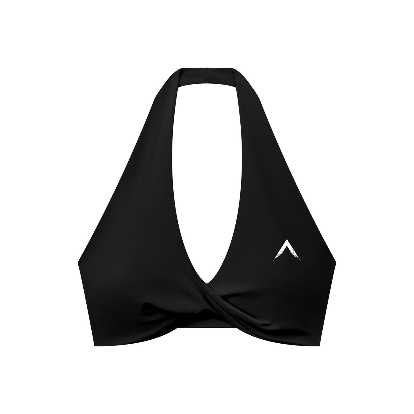 Women's Pleated Halter Sports Bra
