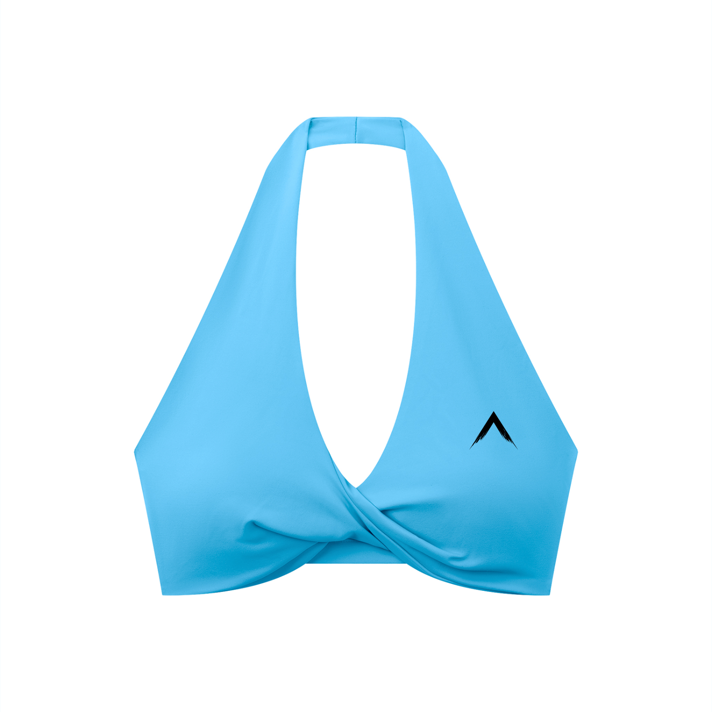 Women's Pleated Halter Sports Bra