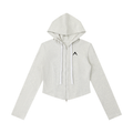 Women's Slim Cropped Full Zip Hoodie
